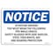 Signmission OSHA, Attention Drivers You Must Wear Following, 10in X 7in Rigid Plastic, 10" W, 7" H, Landscape OS-NS-P-710-L-10199 - alternate 1